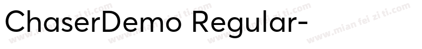 ChaserDemo Regular字体转换